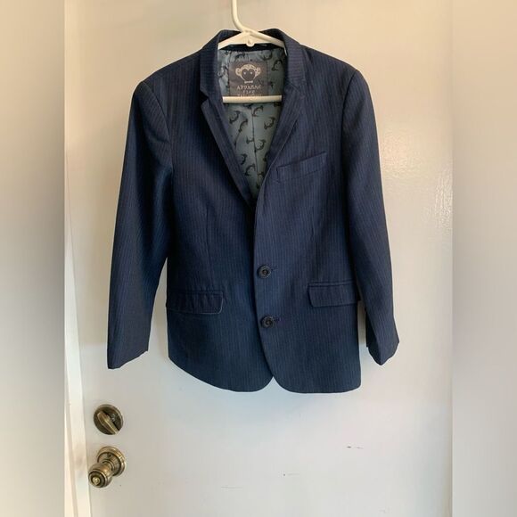 Appaman Fine Tailoring Pin Stripe Single Breasted Blazer Size 7